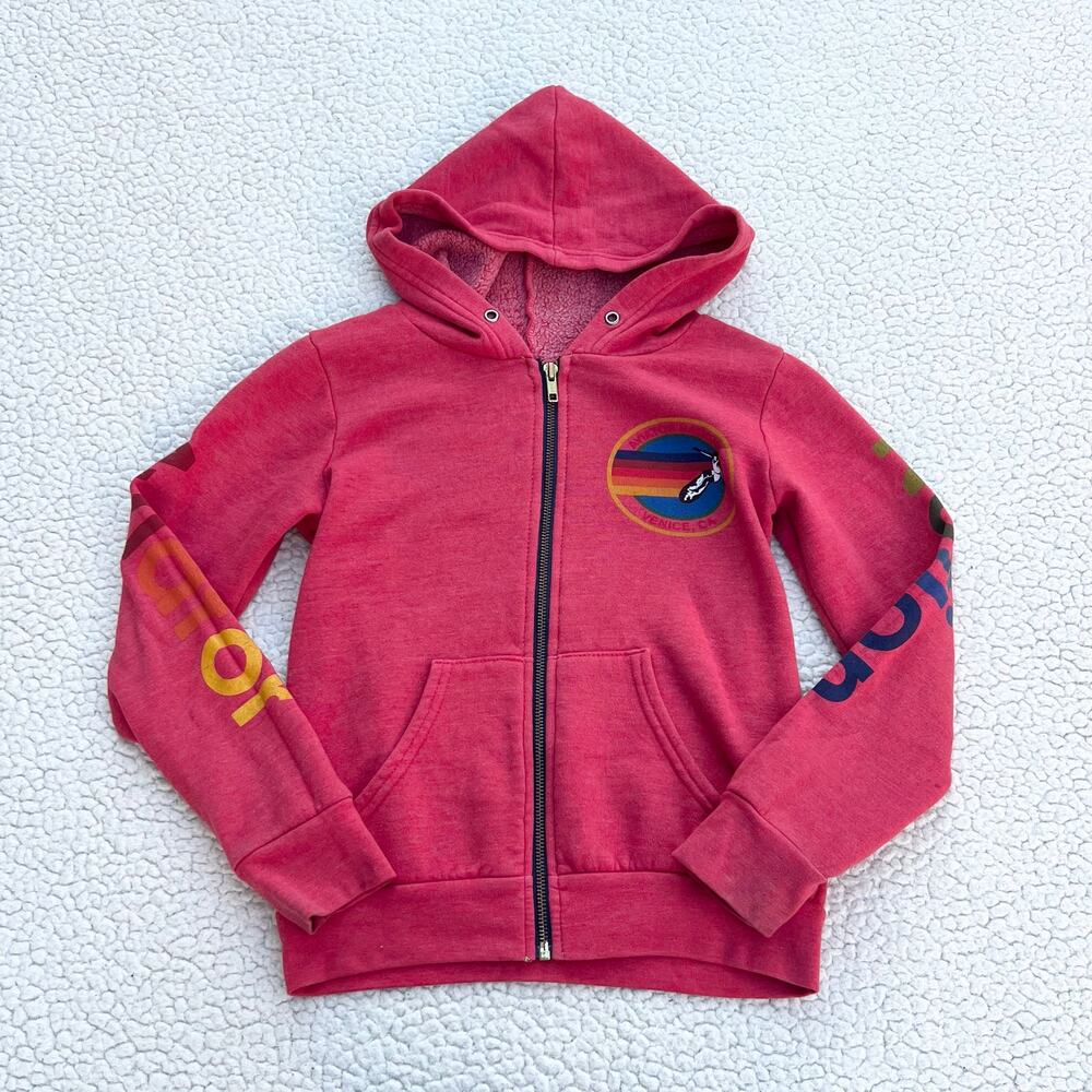 Aviator Nation Kid’s Zip Hoodie Red